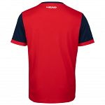 Head Davies T-Shirt Boys Red / Dark Blue
